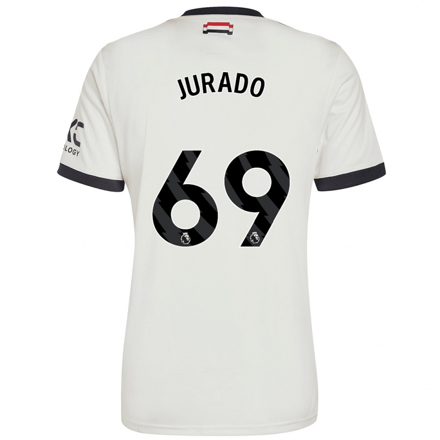 Enfant Football Maillot Marc Jurado #69 Blanc Cassé Troisieme 2024/25 Canada