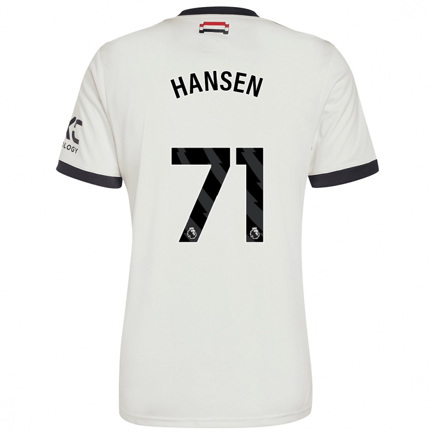 Kids Football Isak Hansen-Aaroen #71 Off White Third Jersey 2024/25 T-Shirt Canada