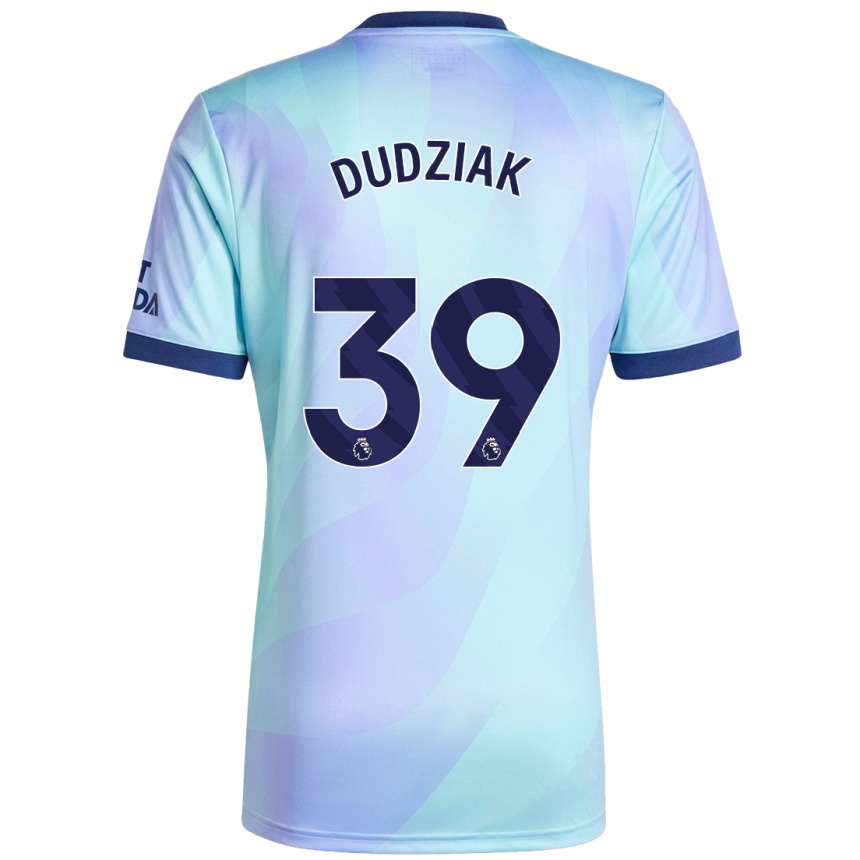 Enfant Football Maillot Harrison Dudziak #39 Aqua Troisieme 2024/25 Canada