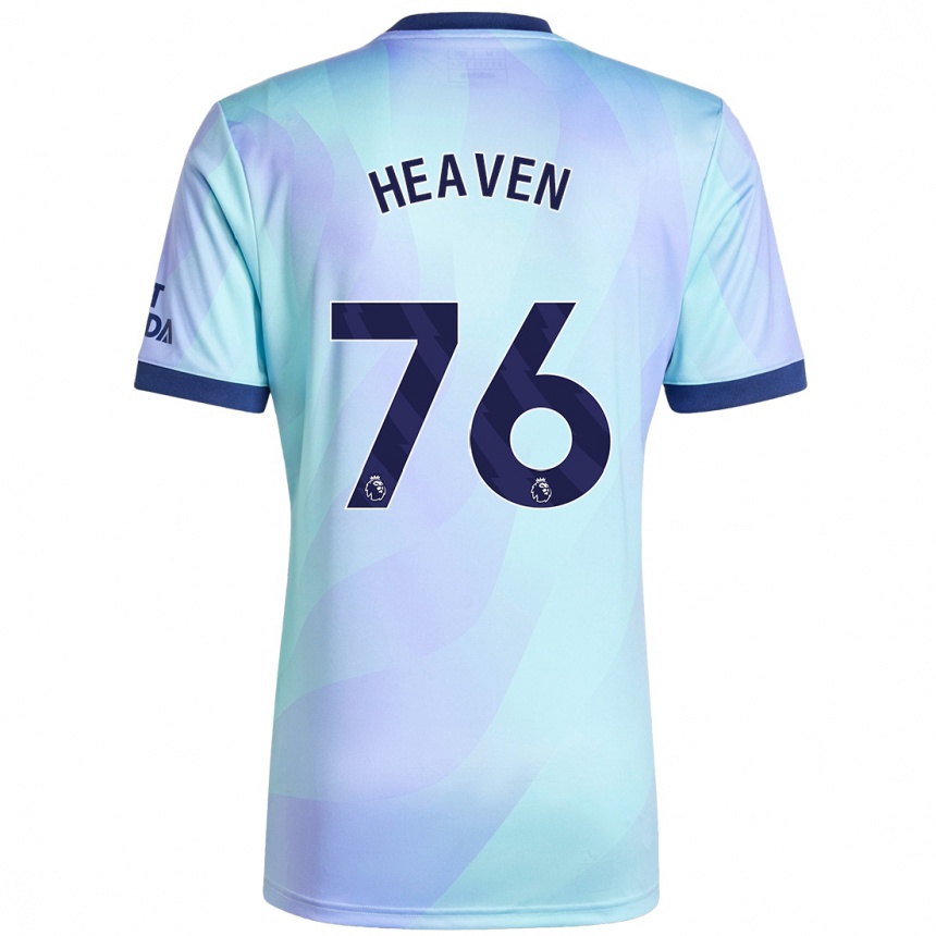 Enfant Football Maillot Ayden Heaven #76 Aqua Troisieme 2024/25 Canada