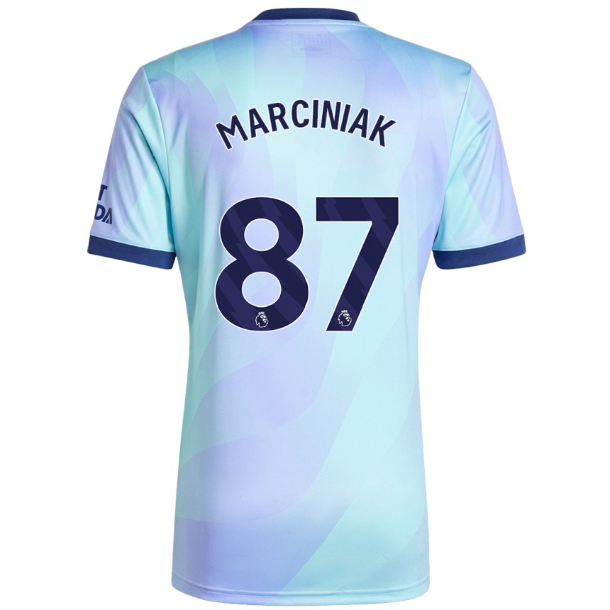 Enfant Football Maillot Alex Marciniak #87 Aqua Troisieme 2024/25 Canada