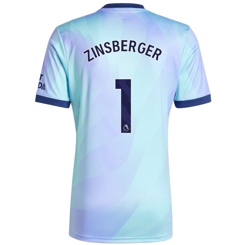 Enfant Football Maillot Manuela Zinsberger #1 Aqua Troisieme 2024/25 Canada