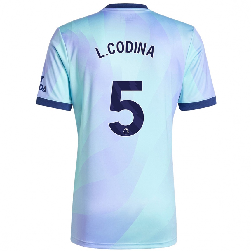 Enfant Football Maillot Laia Codina #5 Aqua Troisieme 2024/25 Canada