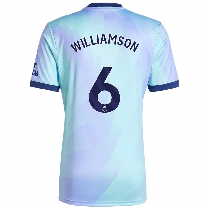 Enfant Football Maillot Leah Williamson #6 Aqua Troisieme 2024/25 Canada