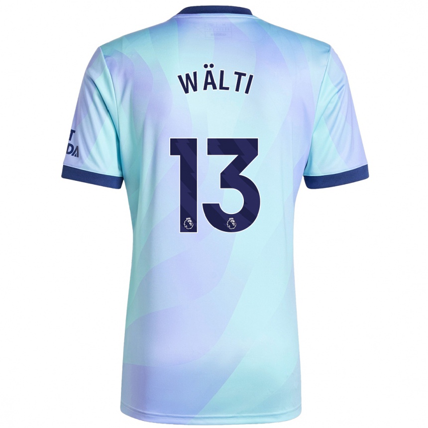 Enfant Football Maillot Lia Wälti #13 Aqua Troisieme 2024/25 Canada