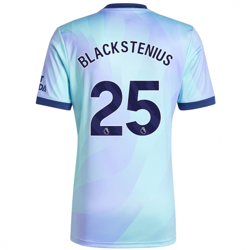 Enfant Football Maillot Stina Blackstenius #25 Aqua Troisieme 2024/25 Canada