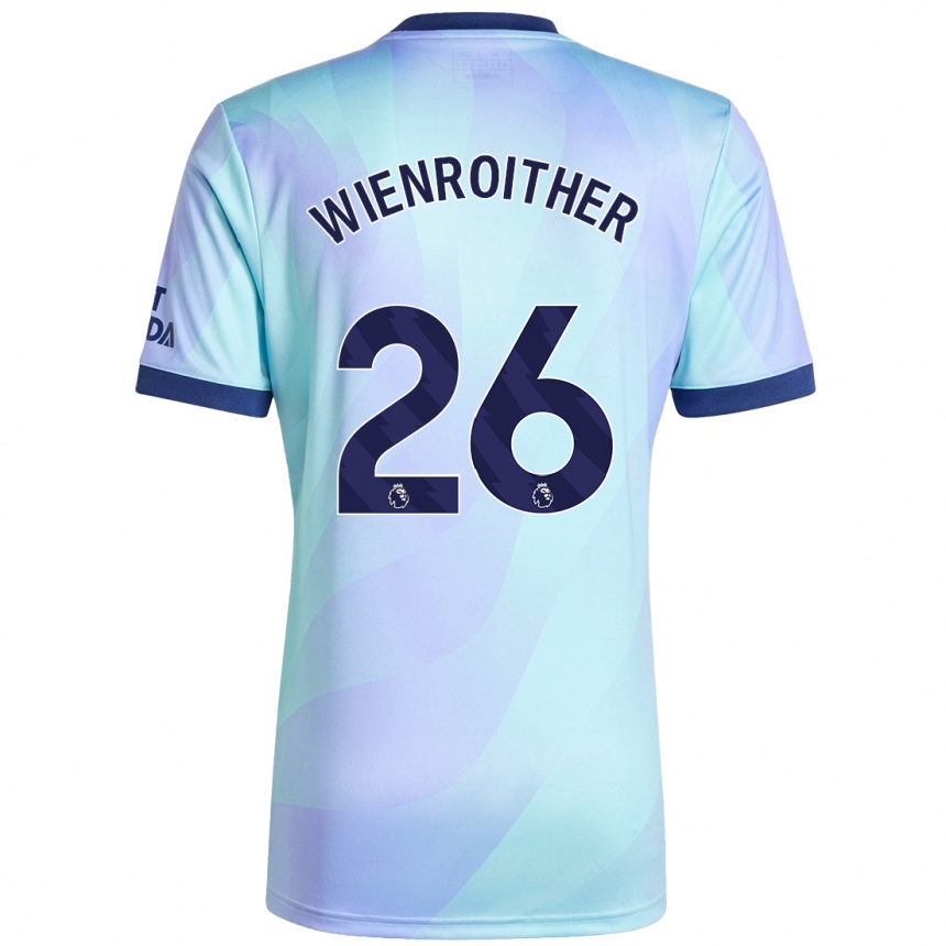 Enfant Football Maillot Laura Wienroither #26 Aqua Troisieme 2024/25 Canada