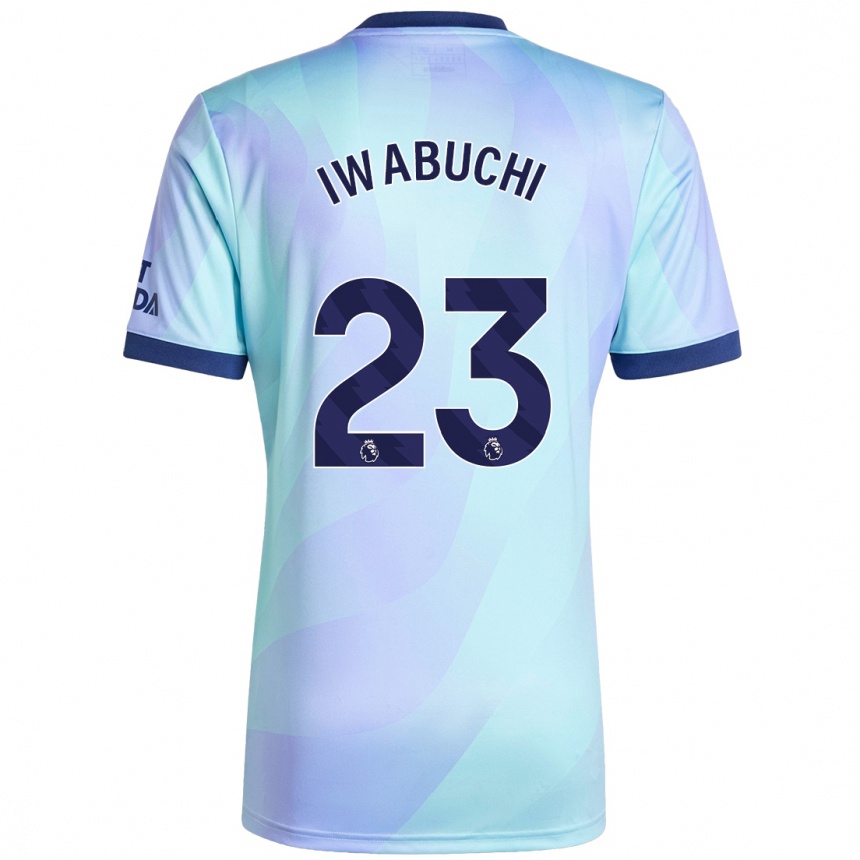 Kids Football Mana Iwabuchi #23 Aqua Third Jersey 2024/25 T-Shirt Canada