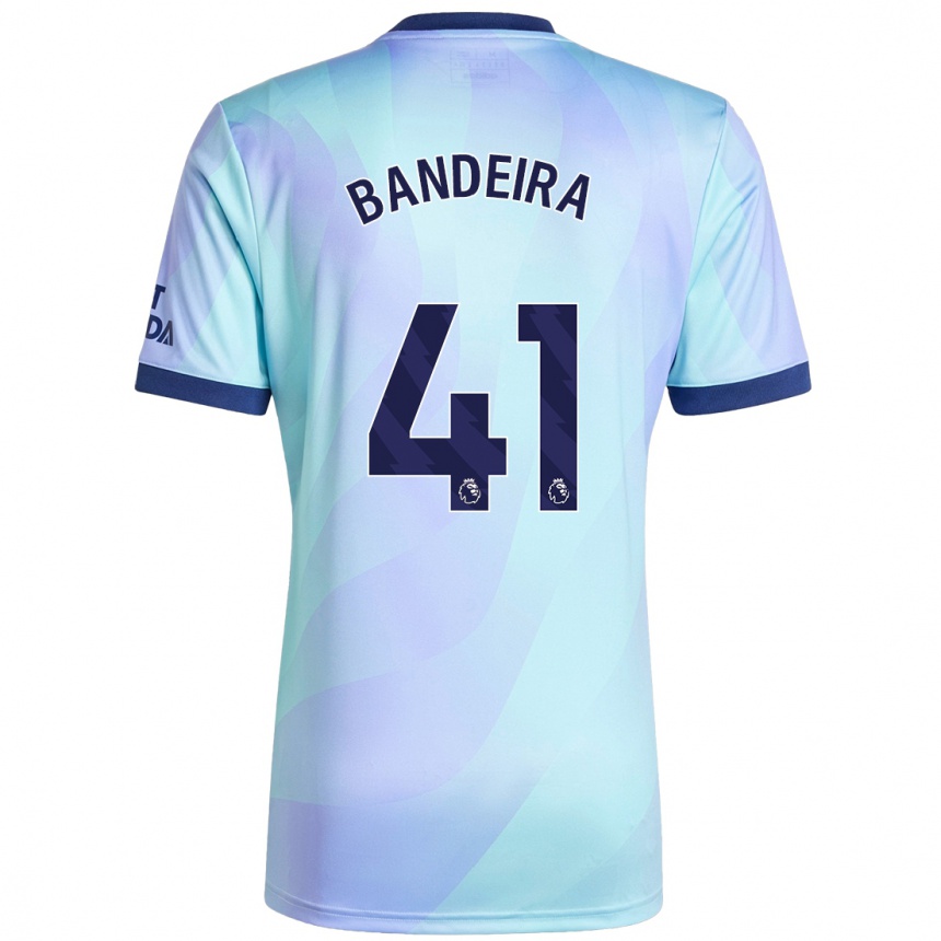 Kids Football Mauro Bandeira #41 Aqua Third Jersey 2024/25 T-Shirt Canada