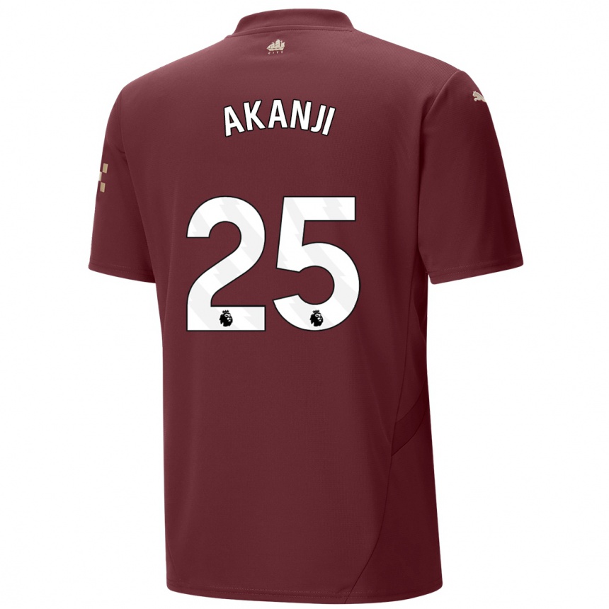 Enfant Football Maillot Manuel Akanji #25 Marron Troisieme 2024/25 Canada