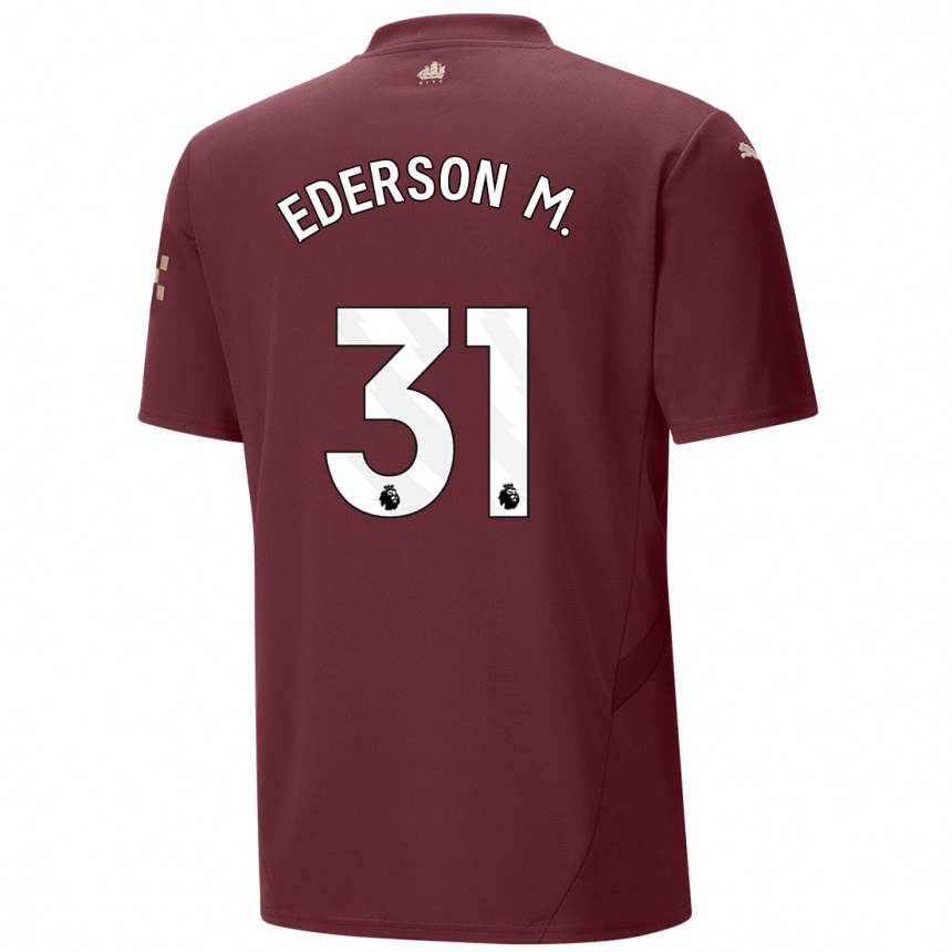 Enfant Football Maillot Ederson Moraes #31 Marron Troisieme 2024/25 Canada