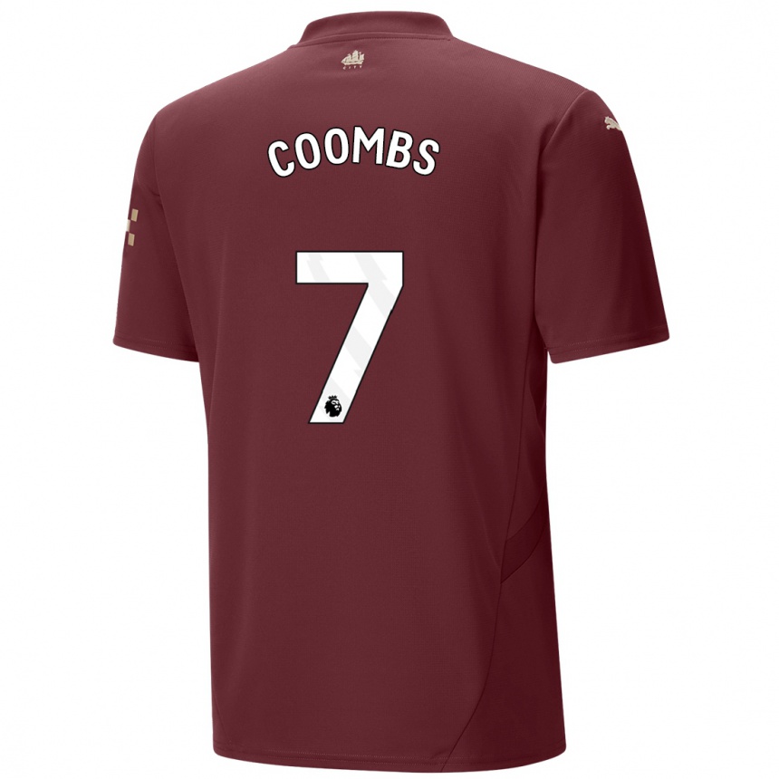 Enfant Football Maillot Laura Coombs #7 Marron Troisieme 2024/25 Canada