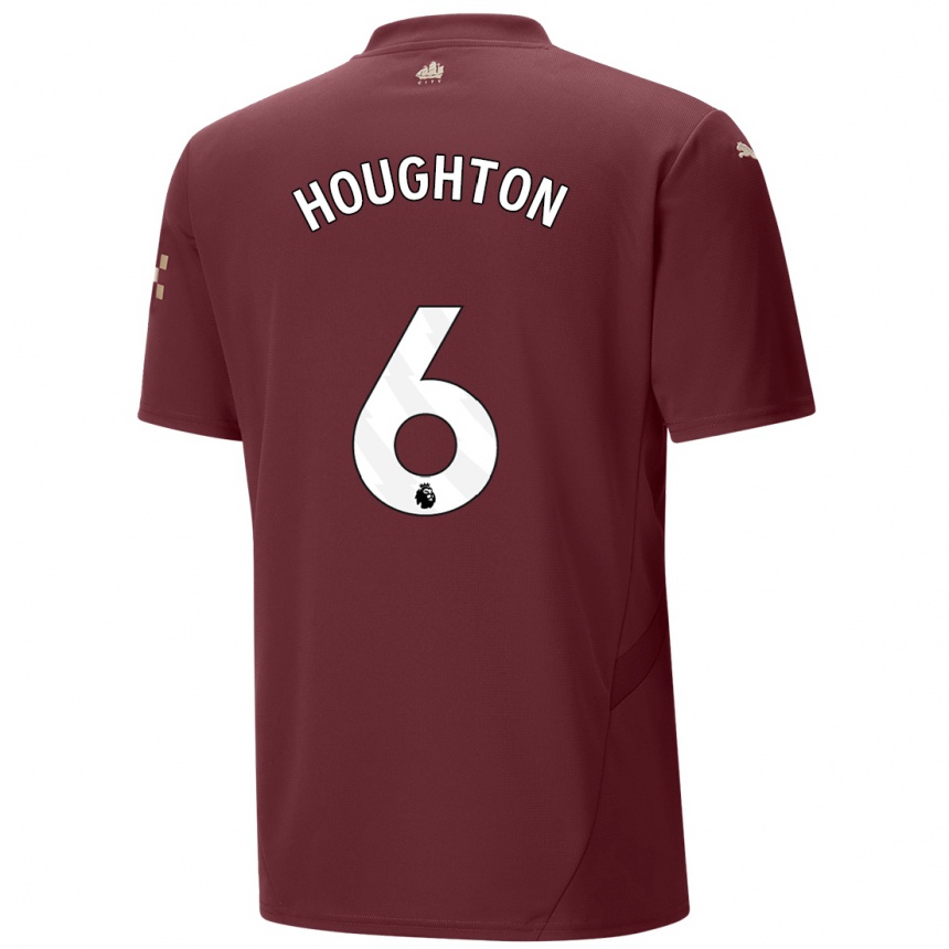 Kids Football Steph Houghton #6 Maroon Third Jersey 2024/25 T-Shirt Canada