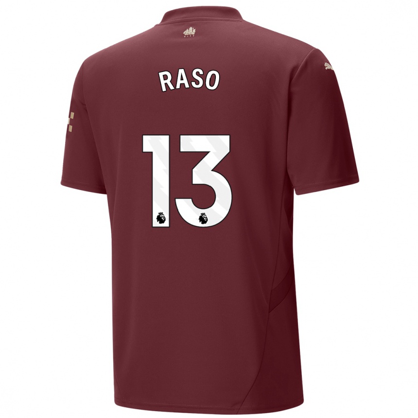 Kids Football Hayley Raso #13 Maroon Third Jersey 2024/25 T-Shirt Canada