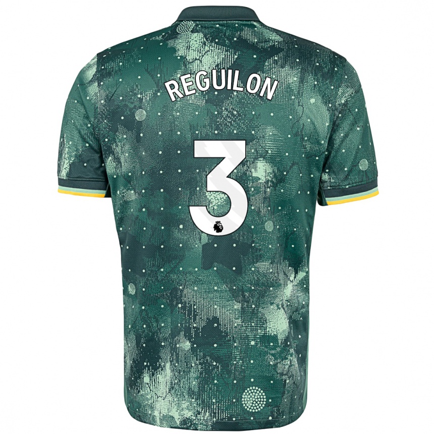 Kids Football Sergio Reguilon #3 Mint Green Third Jersey 2024/25 T-Shirt Canada