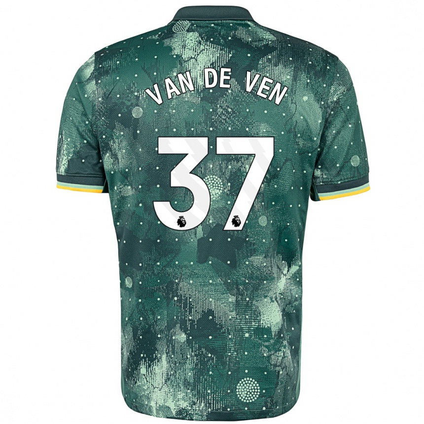 Kids Football Micky Van De Ven #37 Mint Green Third Jersey 2024/25 T-Shirt Canada