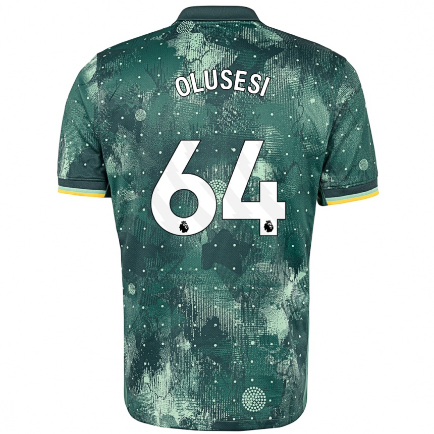 Kids Football Callum Olusesi #64 Mint Green Third Jersey 2024/25 T-Shirt Canada