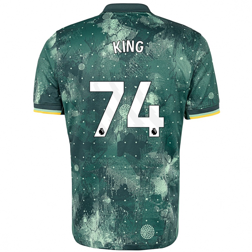 Kids Football Maeson King #74 Mint Green Third Jersey 2024/25 T-Shirt Canada