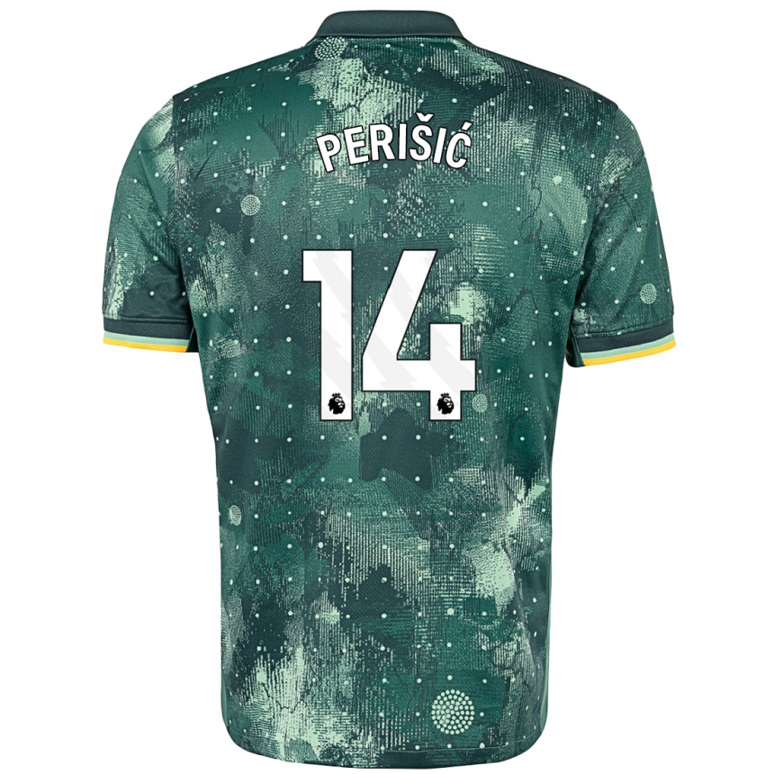 Enfant Football Maillot Ivan Perisic #14 Vert Menthe Troisieme 2024/25 Canada