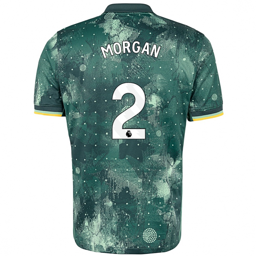 Enfant Football Maillot Esther Morgan #2 Vert Menthe Troisieme 2024/25 Canada