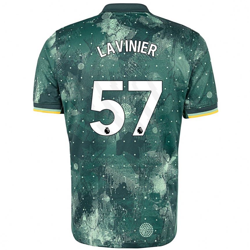 Kids Football Marcel Lavinier #57 Mint Green Third Jersey 2024/25 T-Shirt Canada