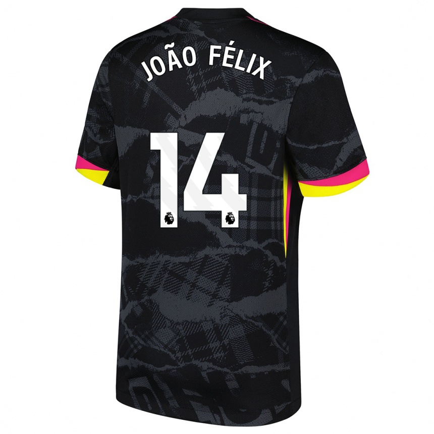 Enfant Football Maillot Joao Felix #14 Noir Rose Troisieme 2024/25 Canada