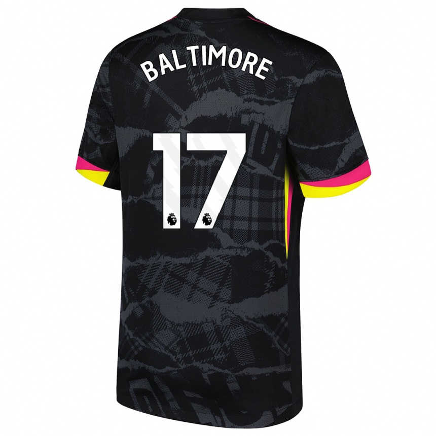 Enfant Football Maillot Sandy Baltimore #17 Noir Rose Troisieme 2024/25 Canada