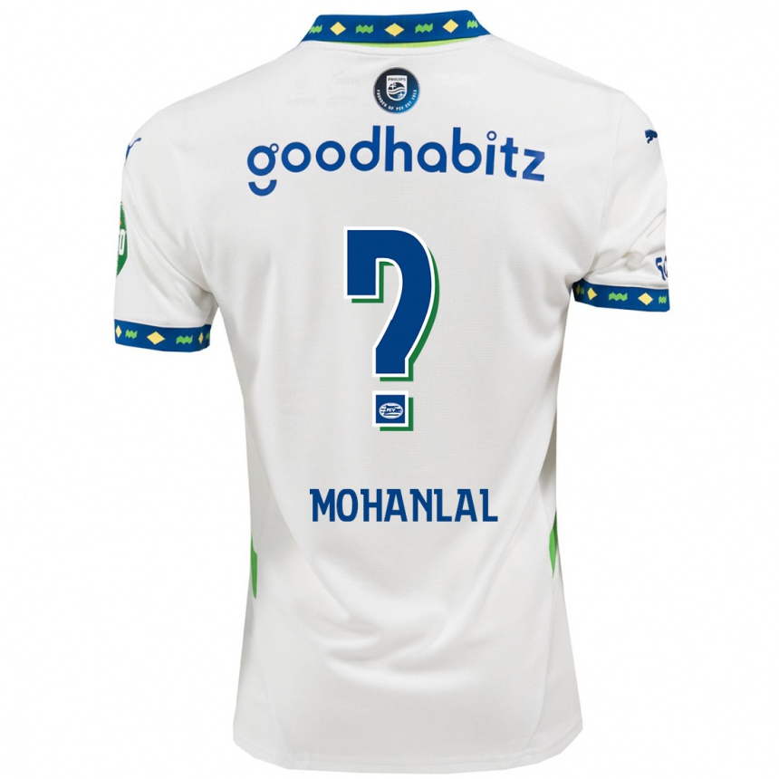 Enfant Football Maillot Pawan Mohanlal #0 Blanc Bleu Foncé Troisieme 2024/25 Canada