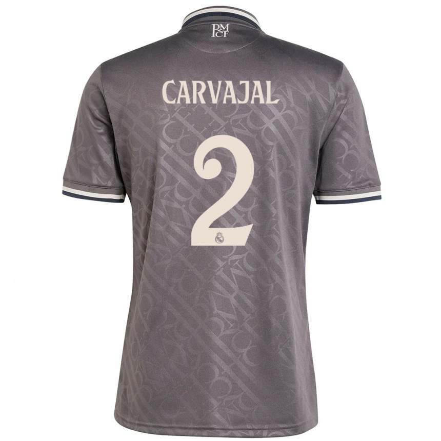 Enfant Football Maillot Daniel Carvajal #2 Anthracite Troisieme 2024/25 Canada