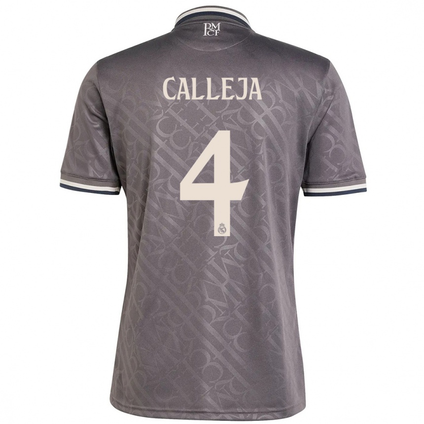 Kids Football Jaime Calleja #4 Charcoal Third Jersey 2024/25 T-Shirt Canada