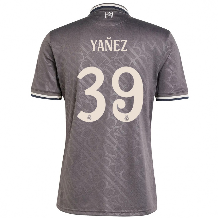 Kids Football Daniel Yañez #39 Charcoal Third Jersey 2024/25 T-Shirt Canada