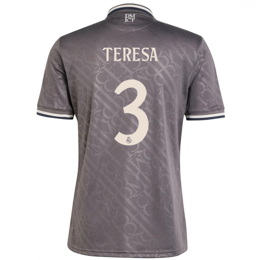 Enfant Football Maillot Teresa Abelleira #3 Anthracite Troisieme 2024/25 Canada