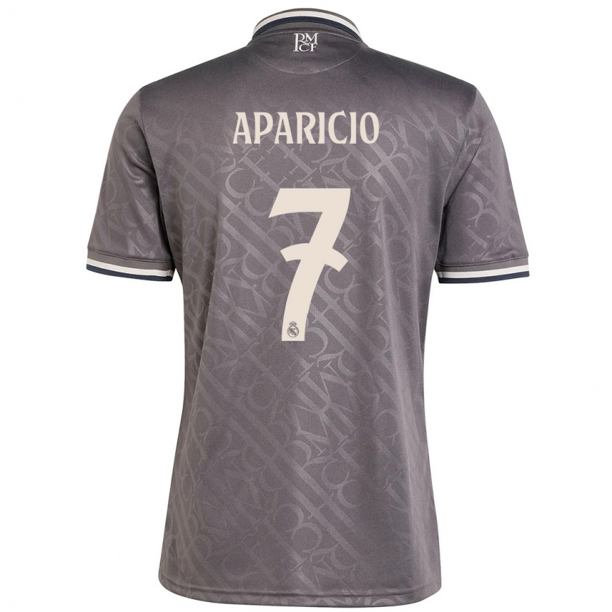 Kids Football Esteban Aparicio #7 Charcoal Third Jersey 2024/25 T-Shirt Canada