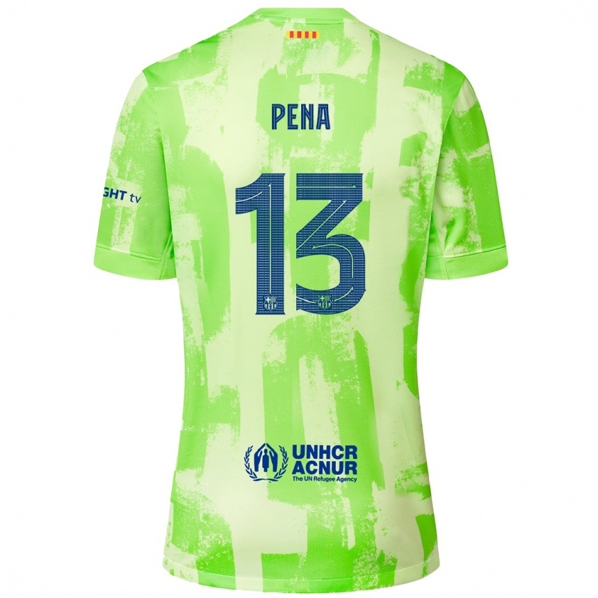 Enfant Football Maillot Inaki Pena #13 Citron Vert Troisieme 2024/25 Canada