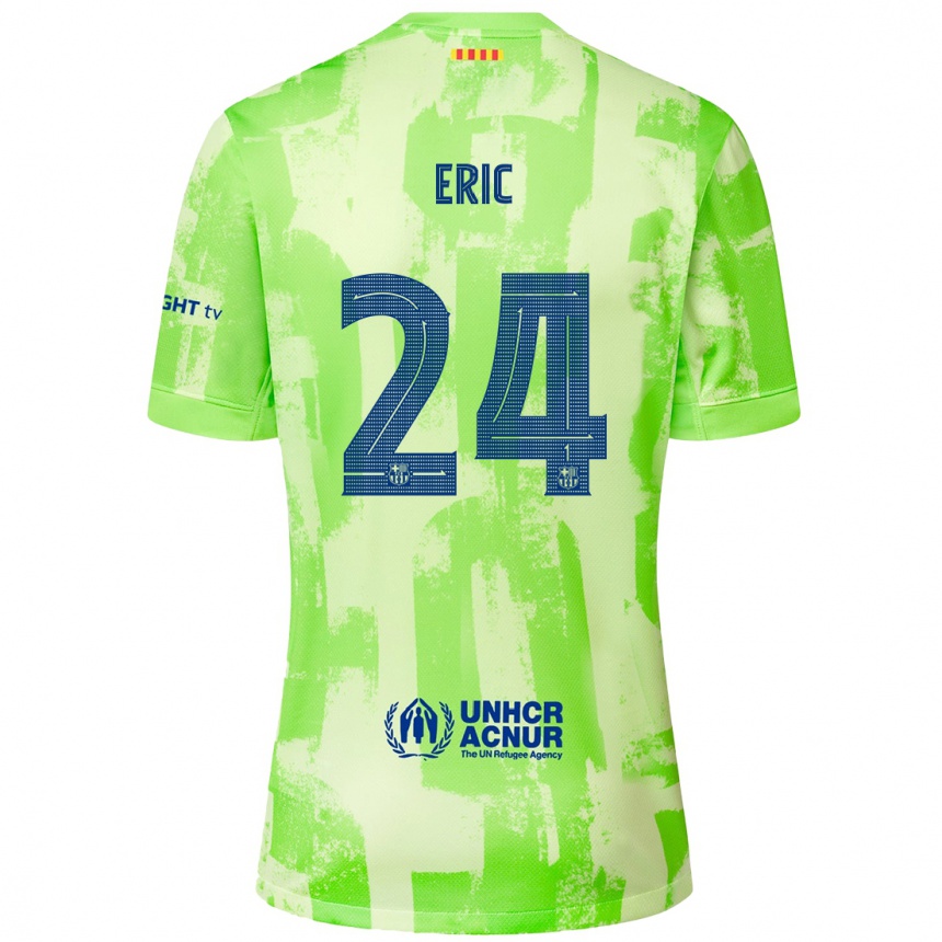 Enfant Football Maillot Eric Garcia #24 Citron Vert Troisieme 2024/25 Canada