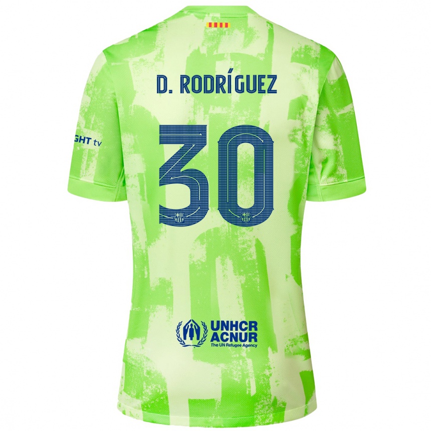 Enfant Football Maillot Dani Rodríguez #30 Citron Vert Troisieme 2024/25 Canada