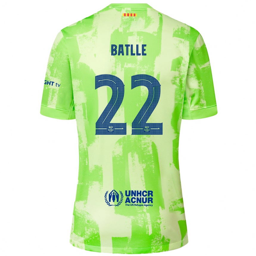 Enfant Football Maillot Ona Batlle #22 Citron Vert Troisieme 2024/25 Canada