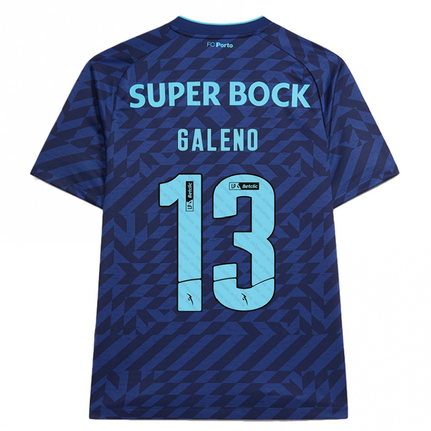 Kids Football Galeno #13 Navy Blue Third Jersey 2024/25 T-Shirt Canada