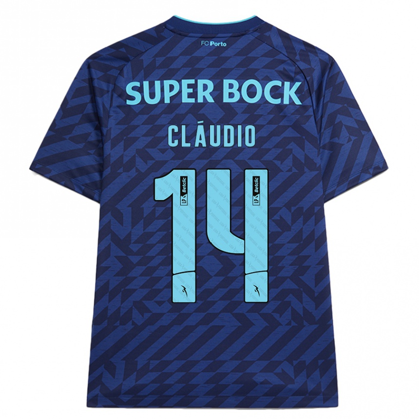 Kids Football Cláudio Ramos #14 Navy Blue Third Jersey 2024/25 T-Shirt Canada