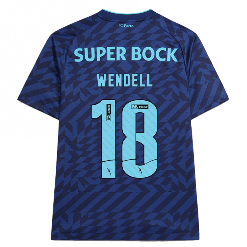 Kids Football Wendell #18 Navy Blue Third Jersey 2024/25 T-Shirt Canada