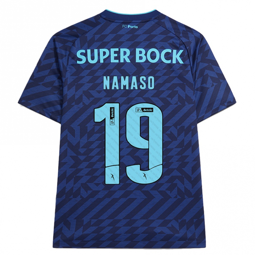 Kids Football Danny Namaso #19 Navy Blue Third Jersey 2024/25 T-Shirt Canada