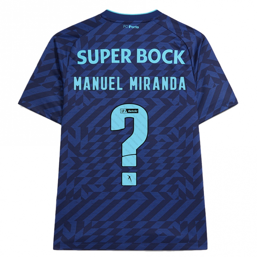 Kids Football Manuel Miranda #0 Navy Blue Third Jersey 2024/25 T-Shirt Canada