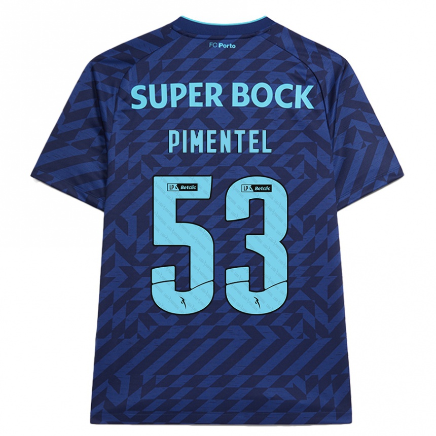 Kids Football Eric Pimentel #53 Navy Blue Third Jersey 2024/25 T-Shirt Canada