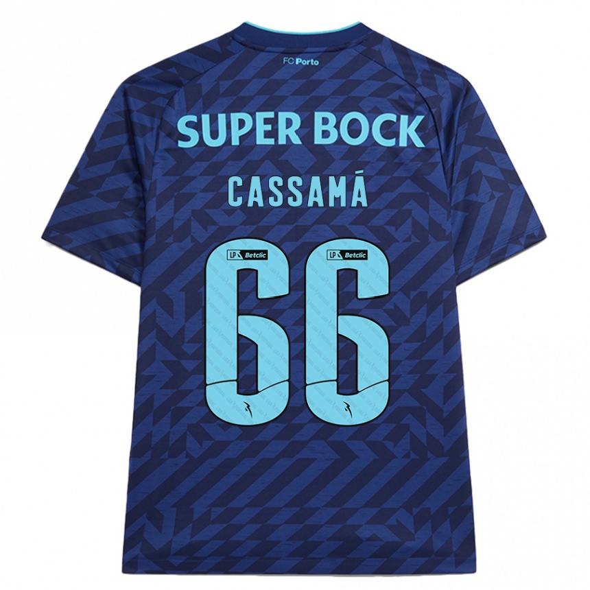 Kids Football Adramane Cassamá #66 Navy Blue Third Jersey 2024/25 T-Shirt Canada