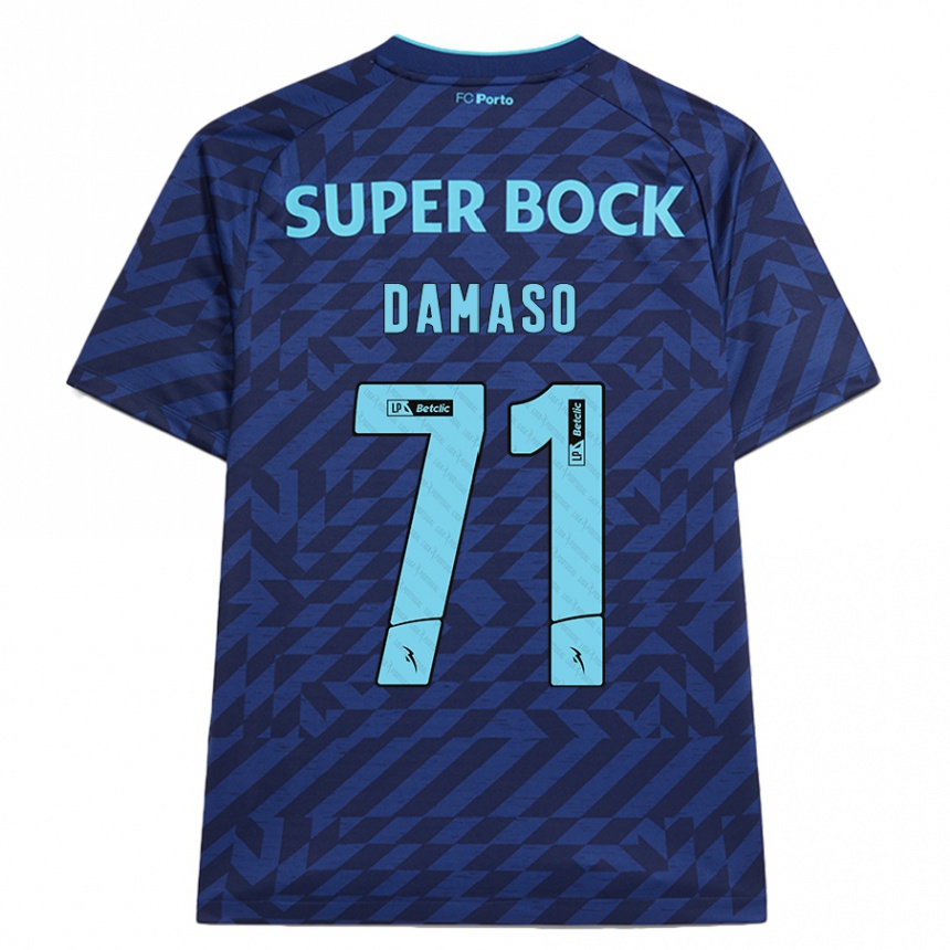 Kids Football Nico Damaso #71 Navy Blue Third Jersey 2024/25 T-Shirt Canada