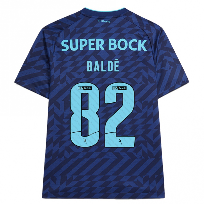 Kids Football Alfa Baldé #82 Navy Blue Third Jersey 2024/25 T-Shirt Canada