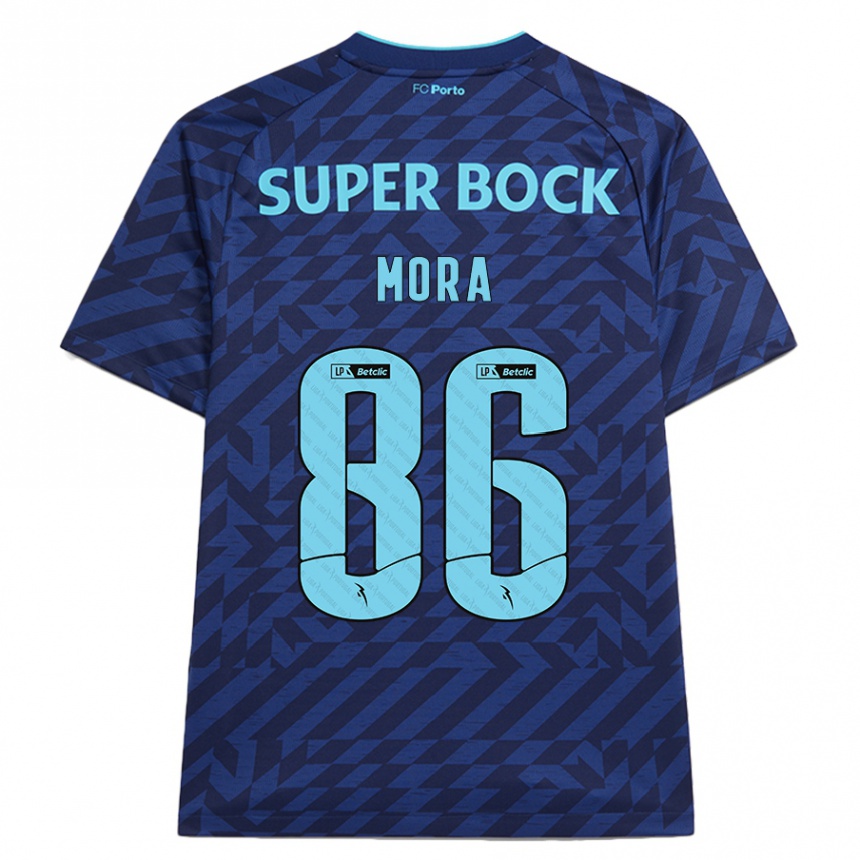 Kids Football Rodrigo Mora #86 Navy Blue Third Jersey 2024/25 T-Shirt Canada