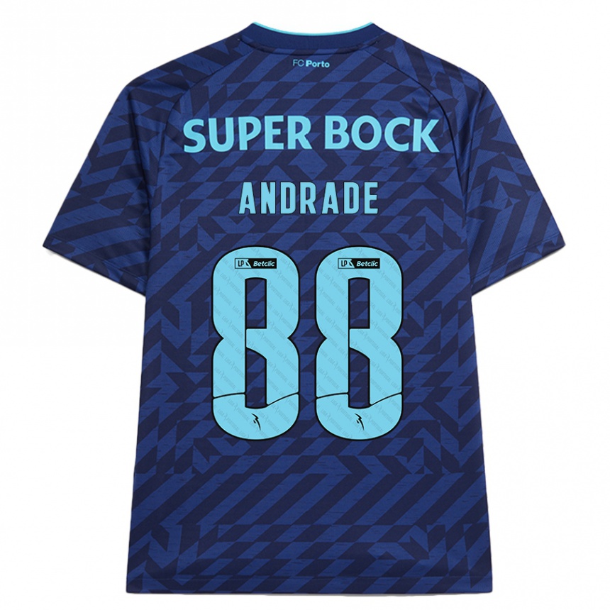 Kids Football Domingos Andrade #88 Navy Blue Third Jersey 2024/25 T-Shirt Canada