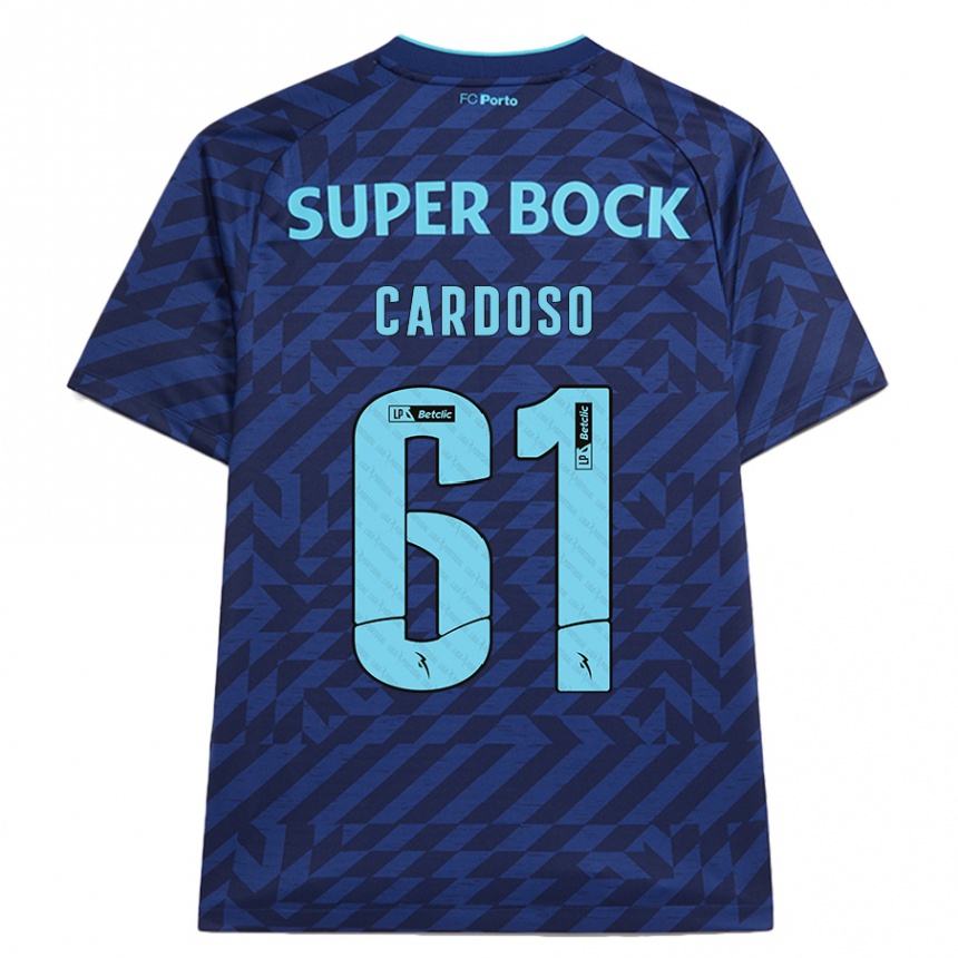 Kids Football Ivan Cardoso #61 Navy Blue Third Jersey 2024/25 T-Shirt Canada