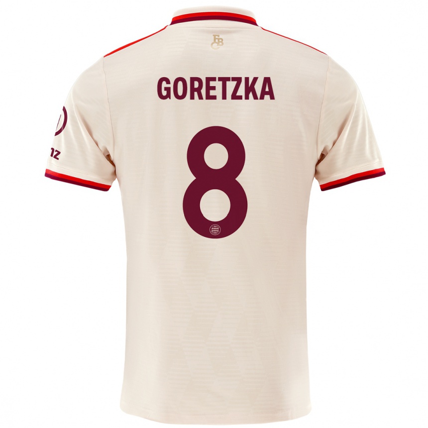 Kids Football Leon Goretzka #8 Linen Third Jersey 2024/25 T-Shirt Canada